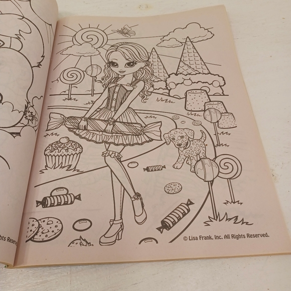 Lisa Frank giant coloring activity book. Fun with friends - Picture 4 of 5